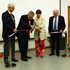 El corte de cinta que inaugura el nuevo Centro de Extensión, en la imagen el Sr. Ricardo Ariztía, el Rector Ennio Vivaldi, la Directora de Extensión, Prof. Carmen Prieto y el Decano Roberto Neira