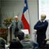 El Decano Lizana y el Vicedecano Schwartz en el encuentro