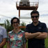 Dr. Flávio Ponzoni (INPE), Dra. Renata Ribeiro (CEPAGRI) y Prof. C. Mattar (UChile) visitando el Radar Meteorológico ubicado en UNICAMP.