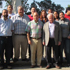 Prof. Osvaldo Salazar, Prof. Marcos Mora, Prof. Mariano Claro y el Sr. Decano Roberto Neira Roa juntos con alumnos y alumnas de Colombia y Chile.